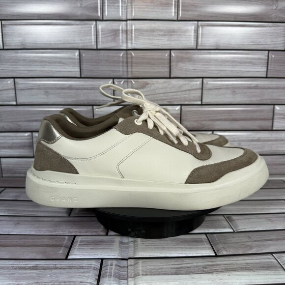 Cole Haan‎ Women's Grandpro White Leather Rally Cambry Sneaker Shoe Size 8 - Picture 1 of 8